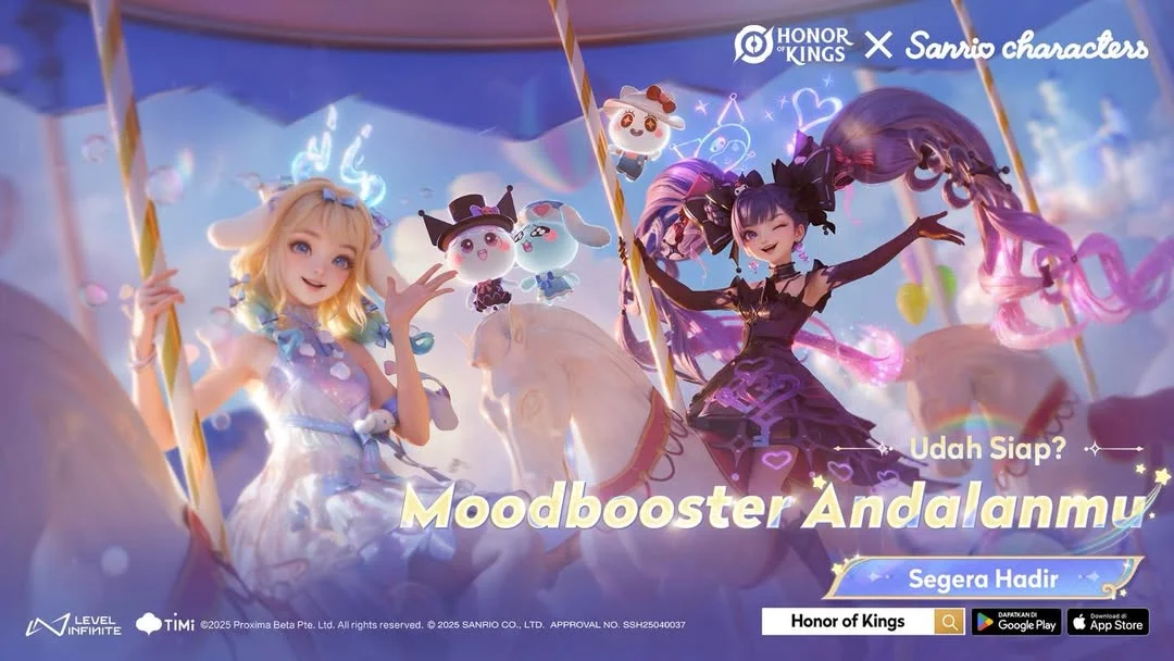 Skin Honor of Kings x Sanrio: Tanggal Rilis, Item Gratis, dan Cara Dapat