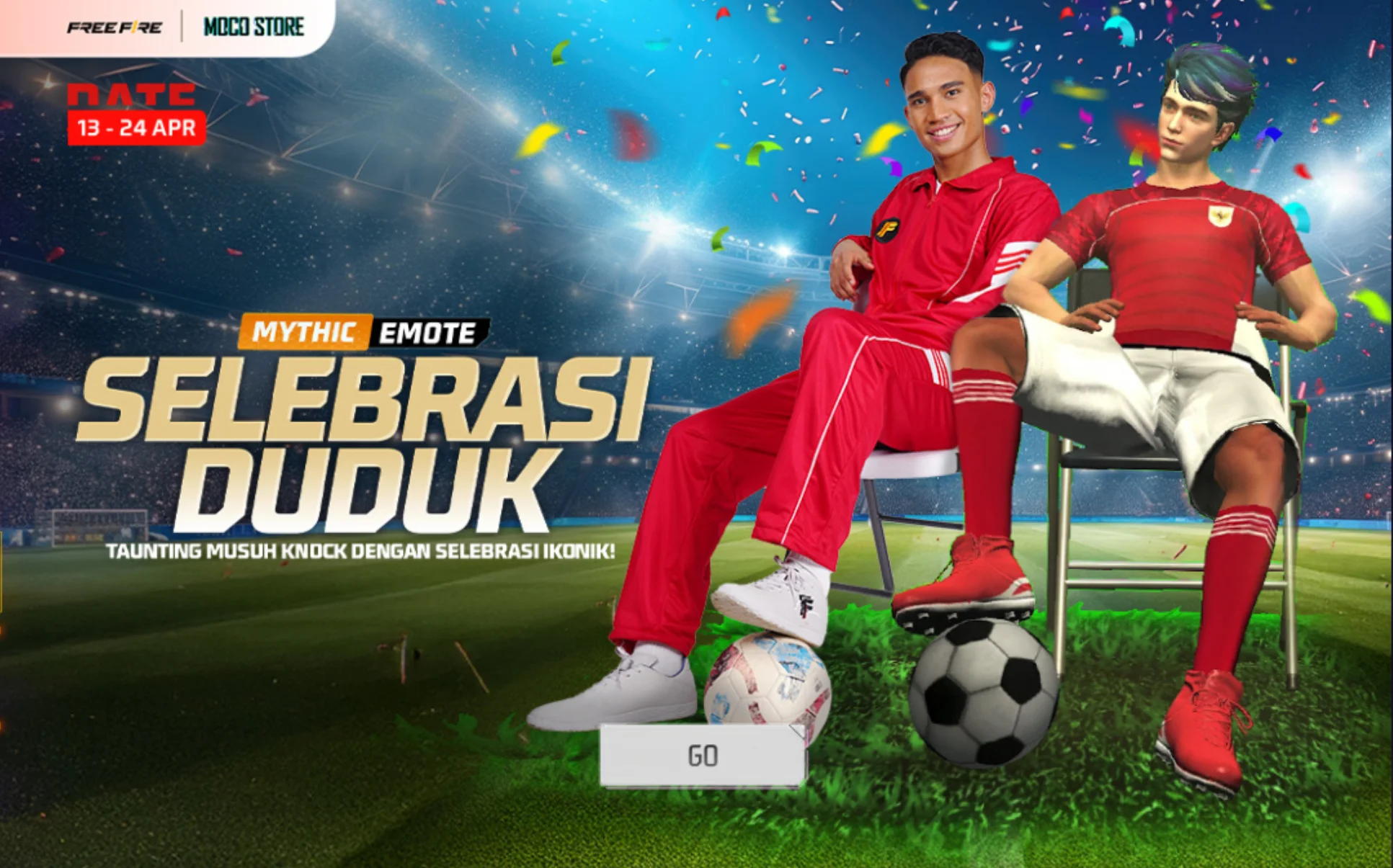 Kolab FF x Timnas Hadirkan Emote Selebrasi Ikonis, Cek Harganya!