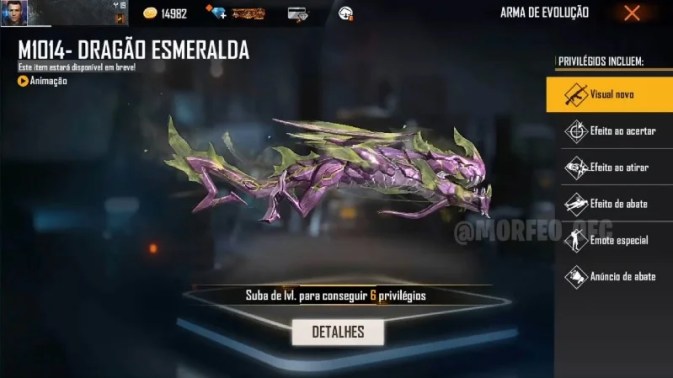 skin M1014 Green Flame Draco