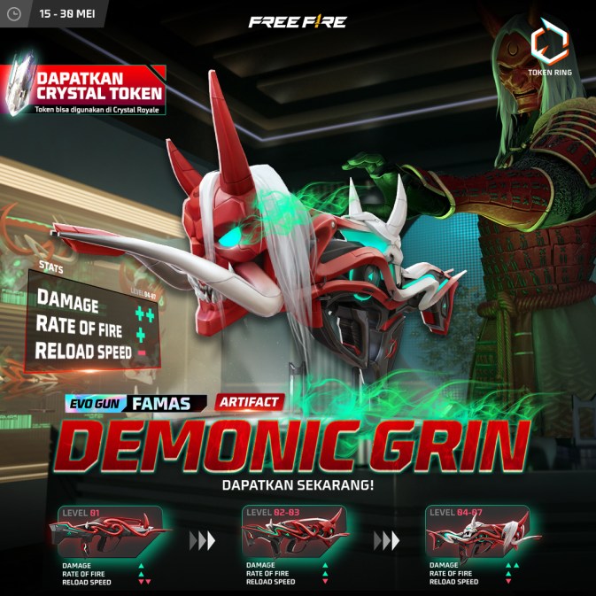 skin evo gun famas demonic grin